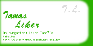 tamas liker business card